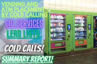 find vending machine or atm placement locations via cold calling