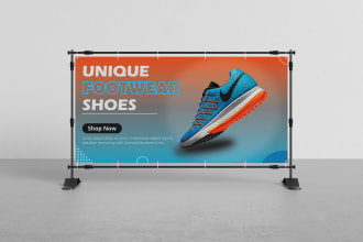 design professional billboard, yards, sign, roll up banner for your business
