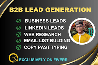 do b2b lead generation and data entry services