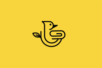 do minimalist line art logo design