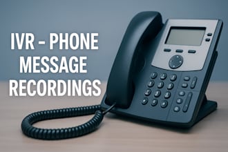 record your IVR automatic phone message voiceover voicemail greeting