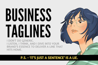 create custom business tagline that reflects your brand