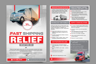 design a unique logistics flyer design for your business