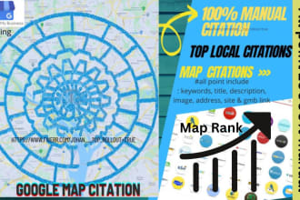do manual 1500 google map citations to rank up your business in your city