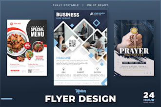 design professional flyer, brochure, poster, banner