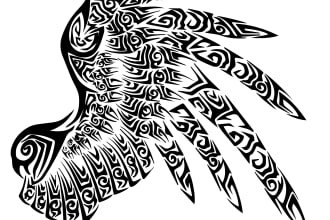 convert tattoo to vector, high quality tattoo vectorization