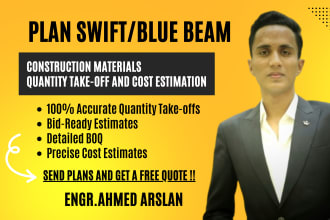 do quantity takeoff, material takeoff, and cost estimation