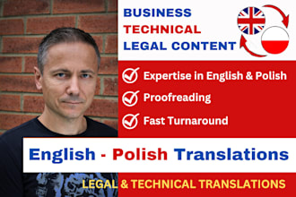 translate english to polish business, technical and legal translation