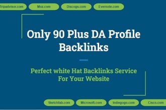 do 50 to 90 plus da profile backlinks