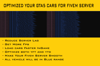 optimize gta5 cars for your fivem server