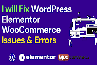 fix elementor wordpress woocommerce problems, errors, issues