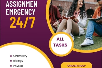 help in any task related to physics, chemistry, math and biology