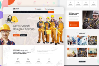 construction website, contractor, roofing and remodeling website, handyman, wix