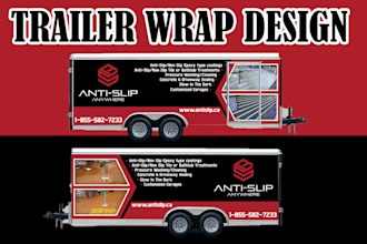 do trailer wrap, vehicle wrap, car warp, boat, van, wrap design