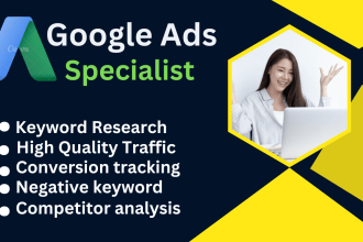 be expert, setup your tag manager and google ads PPC campaign