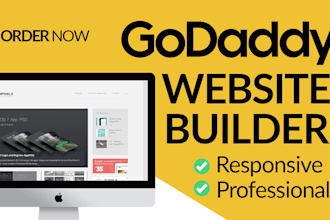 create responsive and professional godaddy website