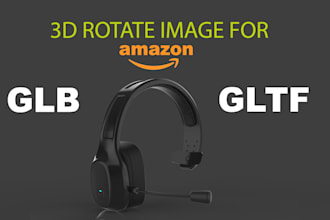 create high quality 3d models and export glb file