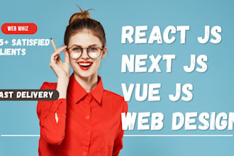 full stack web app in next react vue js with node js php laravel