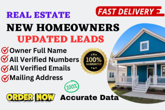give fresh and updated USA new homeowners list