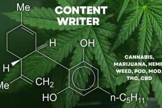 write article on vape kratom thc cannabis marijuana