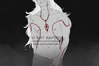 draw your ideal character, half body only