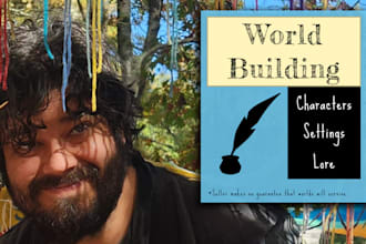 write and develop characters, settings, lore, and more