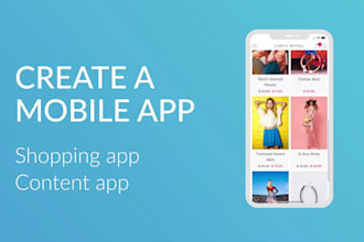 create android app for you with admin panel