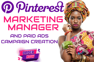 be your pinterest marketing manager, organic growth, ads campaign and SEO expert