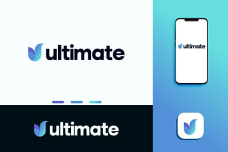 create minimalist modern technology saas ai software business logo
