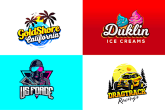 be your fiverr graphic designer for business logo creation, brand