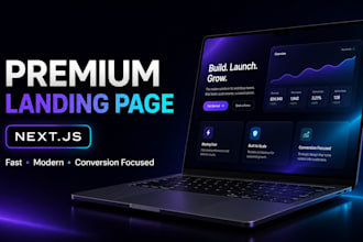 build a premium high converting nextjs landing page