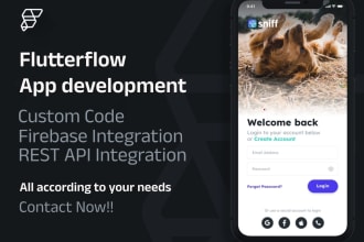 develop and maintain app in flutterflow
