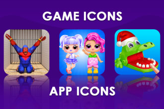 create eye catching awesome game app icon