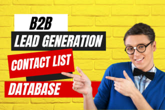 do b2b lead generation, business database and find email address