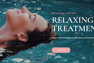 design spa and barber shop website
