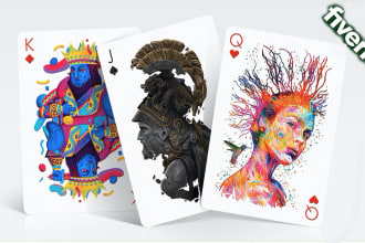 draw exclusive custom playing cards for poker