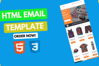 do responsive html email template or newsletter