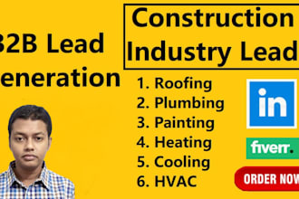 do roofing, plumber, real estate, hvac  leads provide