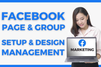 setup facebook business page and manage fb group