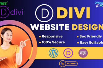 be your expert for wordpress website in divi theme or divi builder