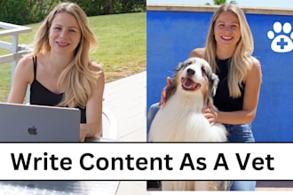 write quality content as a vet