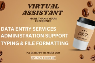 be your virtual assistant for all administrative needs