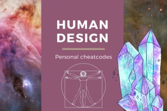 analyse your human design via live zoom