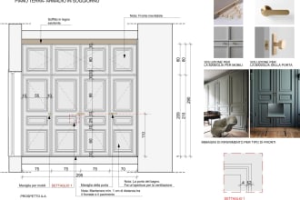 draw and design furniture, built in wardrobe or kitchen