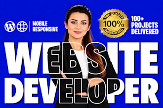 design wordpress website or website website development