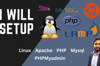 setup apache, mysql and php, phpmyadmin lamp stack