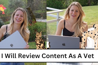review and edit your content as a qualified vet