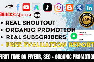 do organic youtube video promotion with shoutout to 500k subscribers