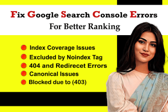 fix google search console, index coverage issues, 404 errors