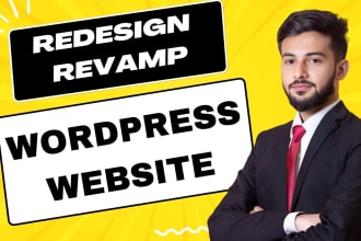 redesign or revamp wordpress website using elementor